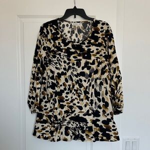 Stylish Animal Print Blouse